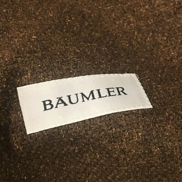 Bäumler Blazer Mens 44L Brown Tweed Wool Cashmere Silk Tallia Di Delfino Italy - Picture 11 of 14